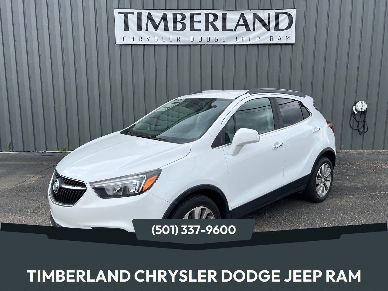 2020 Buick Encore FWD Preferred in Summit White — front three-quarter view